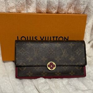 Louis Vuitton Monogram Canvas Flore Long Wallet